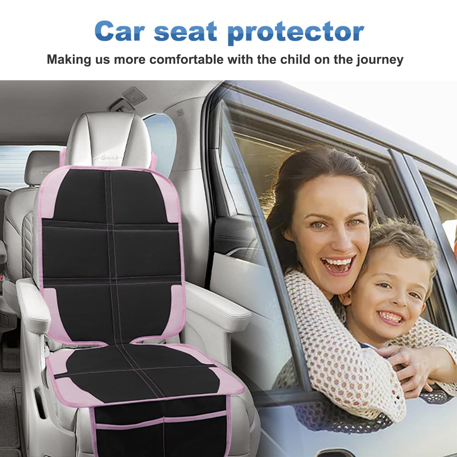 NEWFOM waterproof 600D fabric keeps back seats clean.