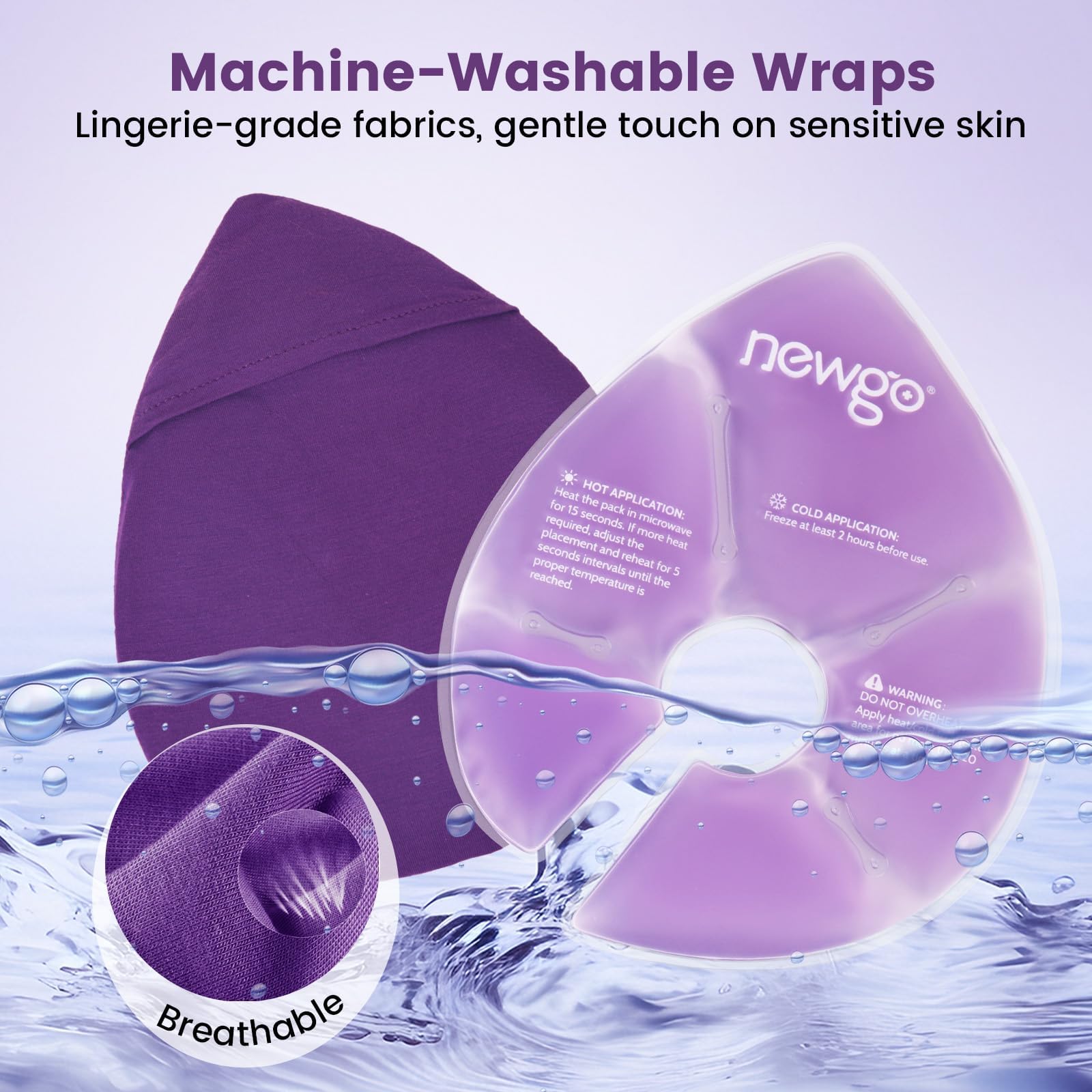 NEWGO modal cover soft removable sleeve shown for skin-friendly comfort