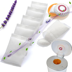 NEWKE lavender-scent baking soda refill packaging promotes long-lasting diaper pail freshness