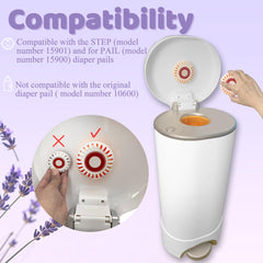 NEWKE puck-compatible refill for Arm & Hammer STEP and PAIL cartridges