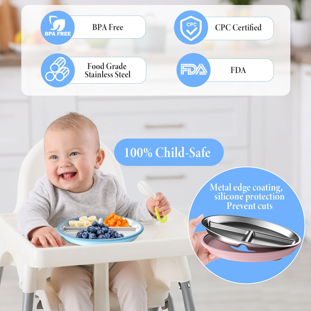 NEWKITCHEN removable silicone sleeves provide easy grip and safe handling.