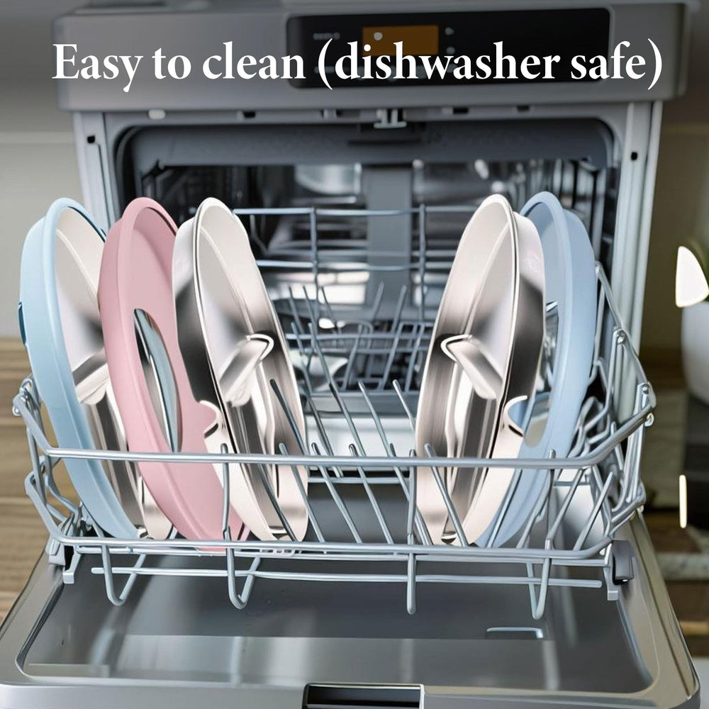 NEWKITCHEN unbreakable plate set is durable for busy families.