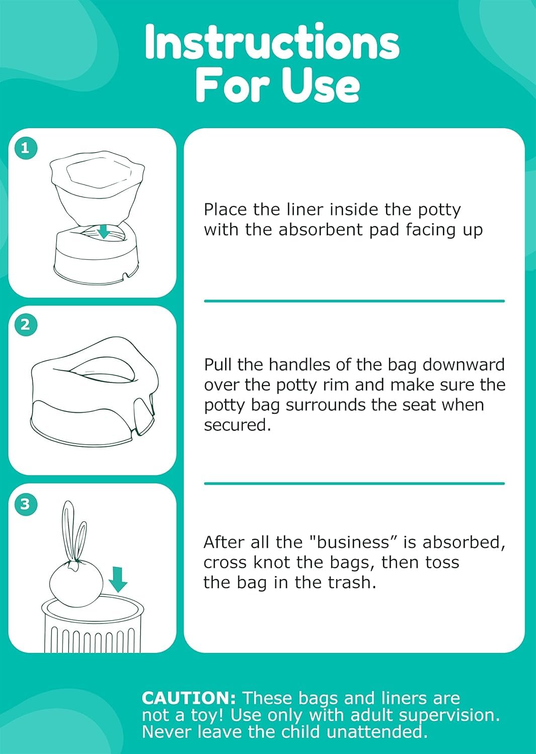 Newnice soft-comfortable liners designed for toddlers using potty training