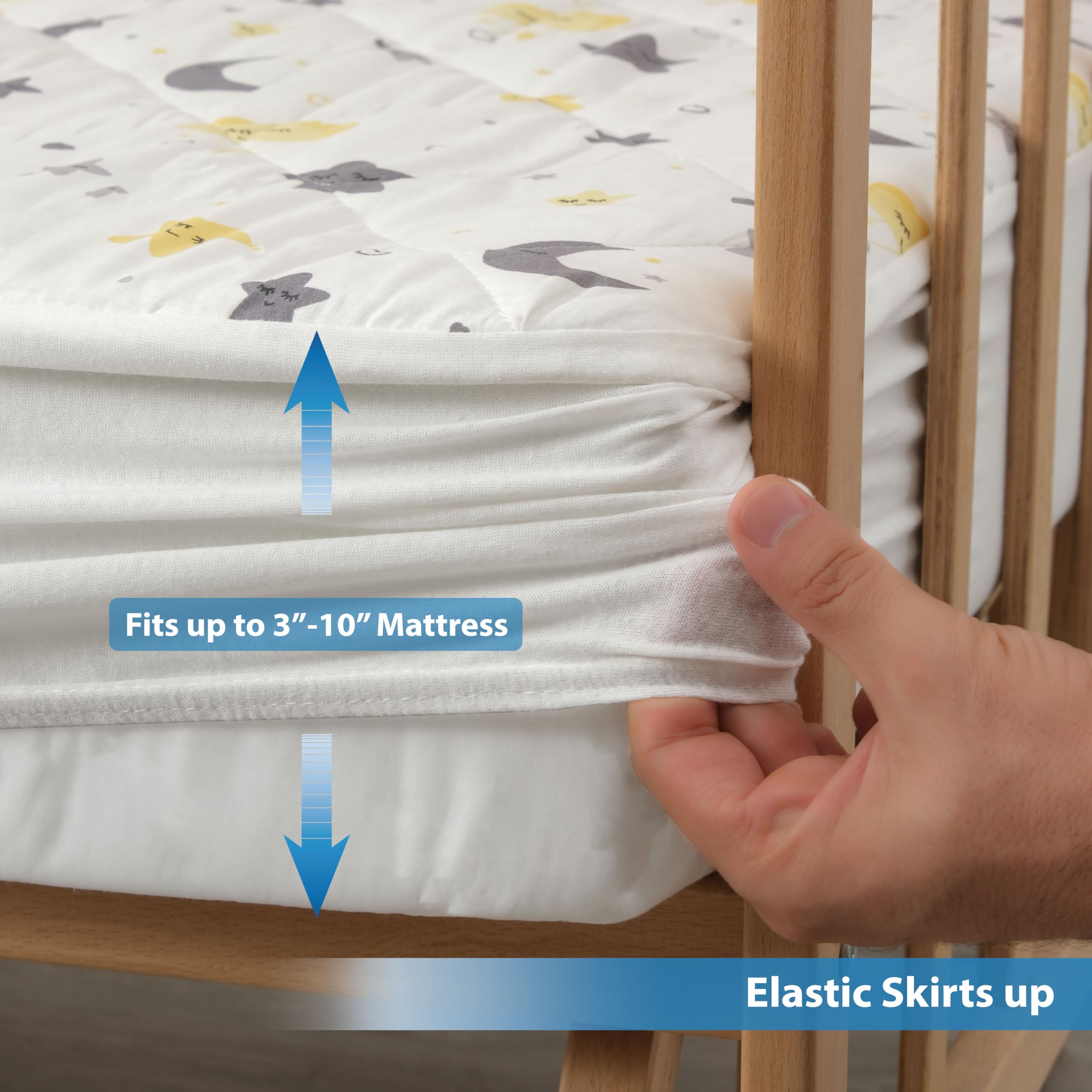 Newo Select machine washable care for crib mattress protector