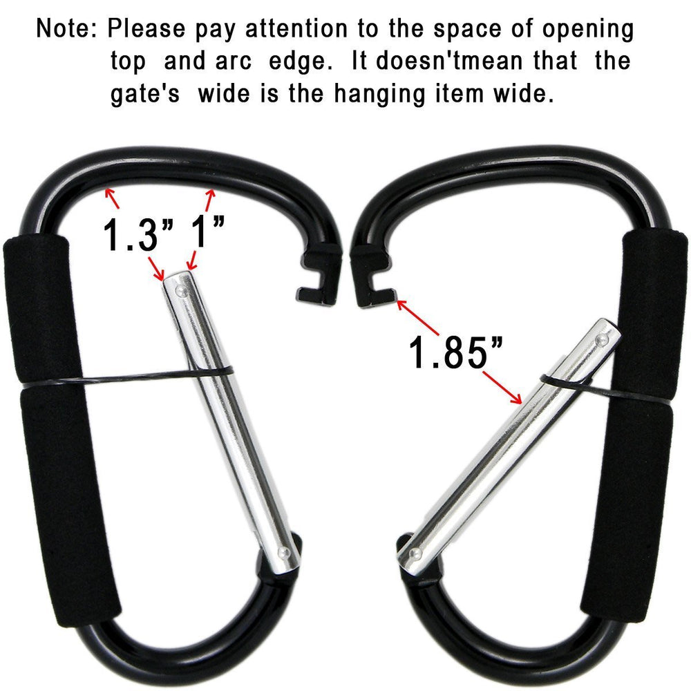 Newraturner purse hook on stroller keeps essentials within reach