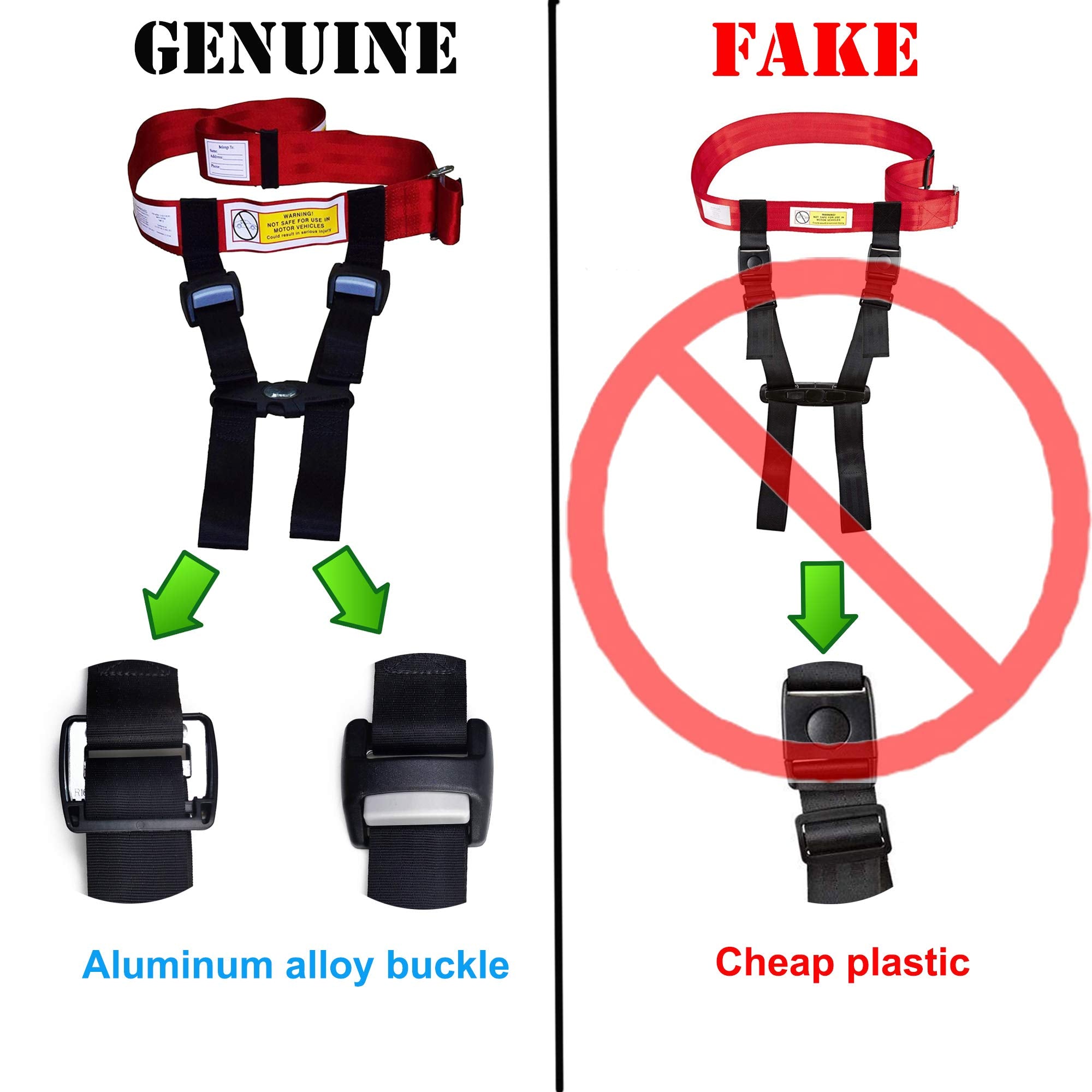 Newroutes child airplane safety harness compact stuff sack for easy storage
