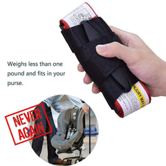 Newroutes child airplane safety harness installation on a seat for quick setup