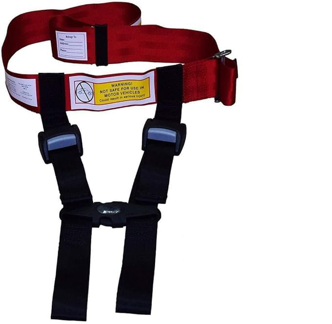 Newroutes child airplane safety harness packaged for travel, compact and easy to bring