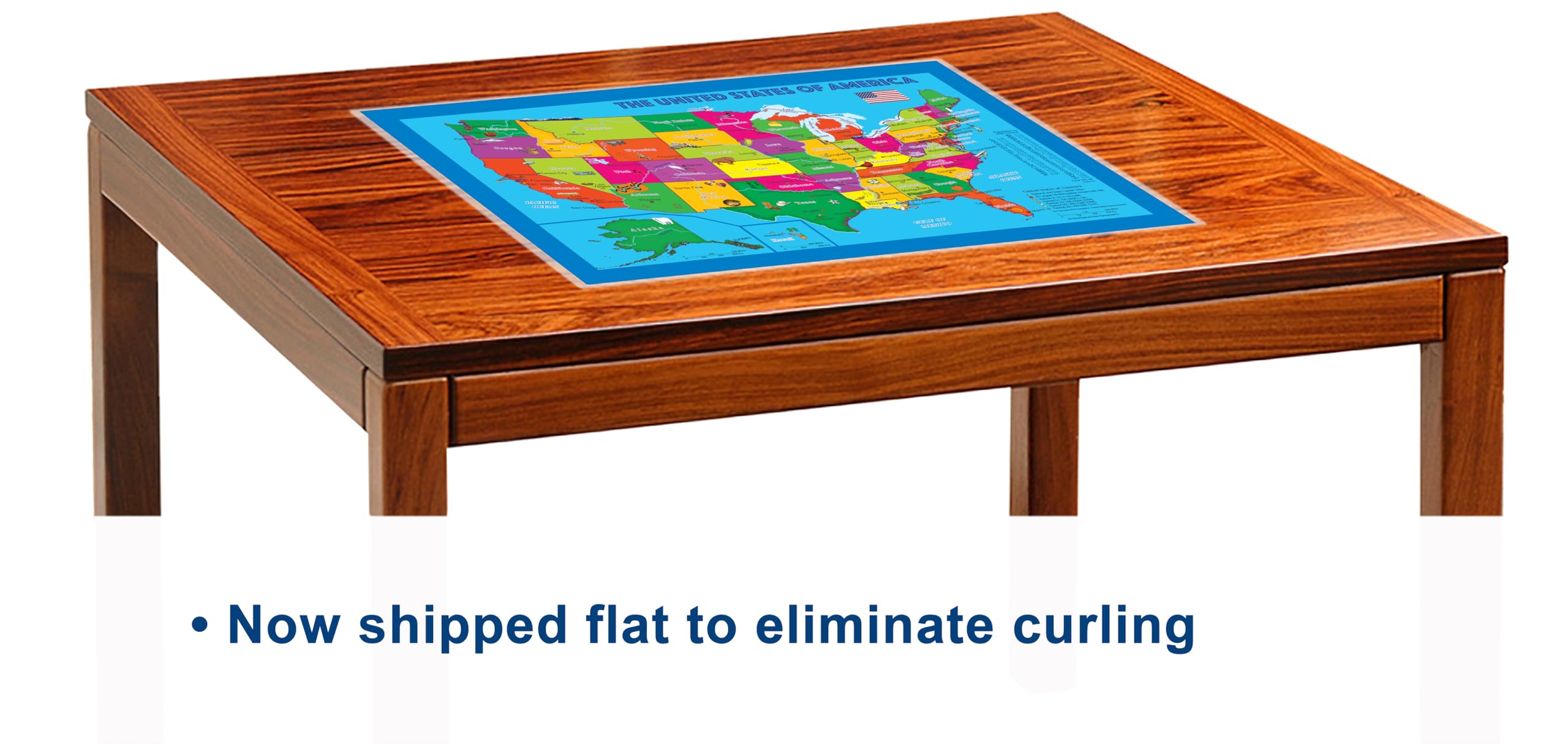 NewSpaceView placemat world map with Europe inset for country names reading