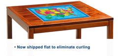 NewSpaceView placemat world map with Europe inset for country names reading