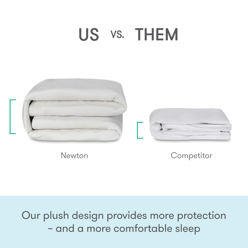 Newton Baby Cream Organic Twin Mattress Pad is machine washable for busy families