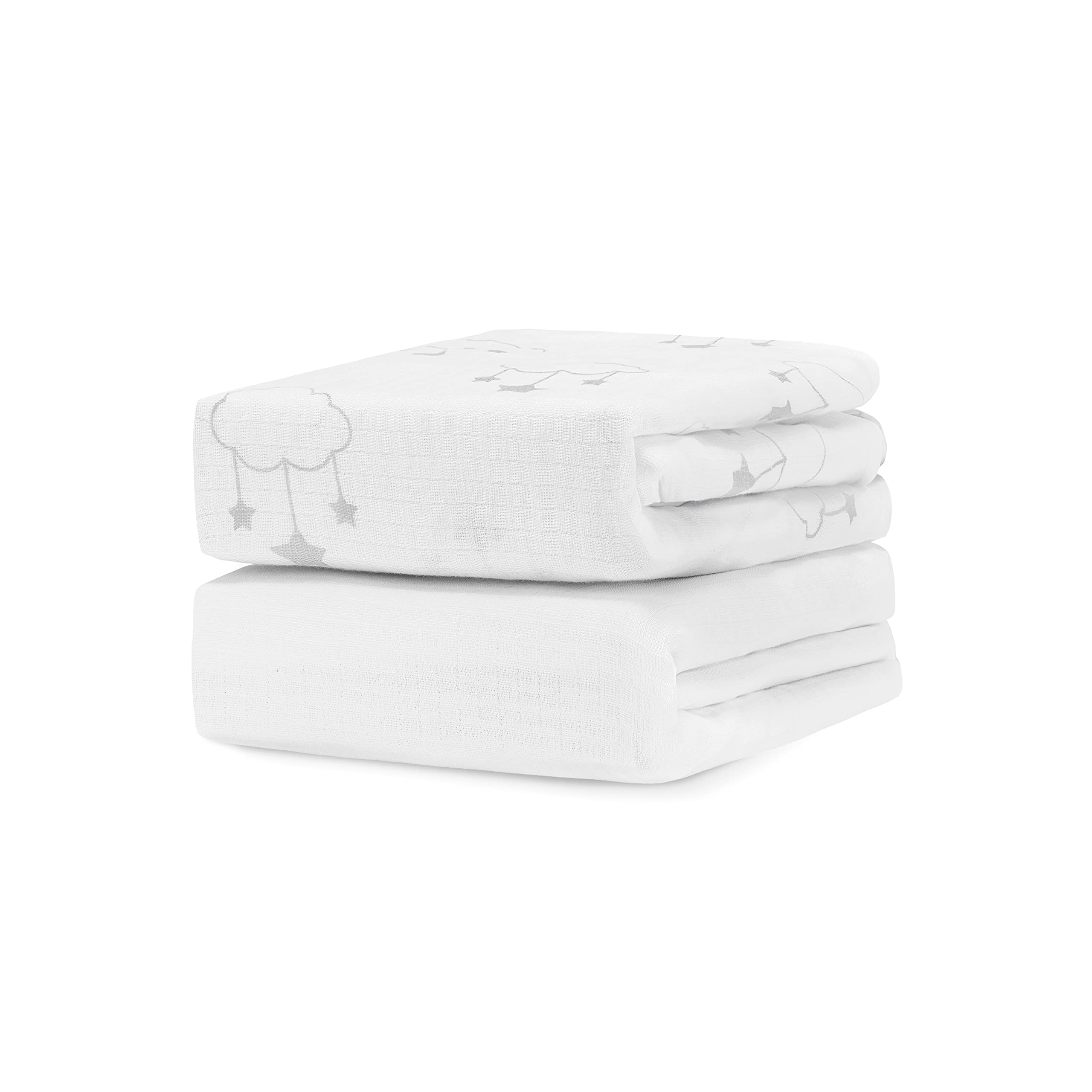Newton Baby fitted crib sheet 2-pack ultra breathable for baby sleep comfort