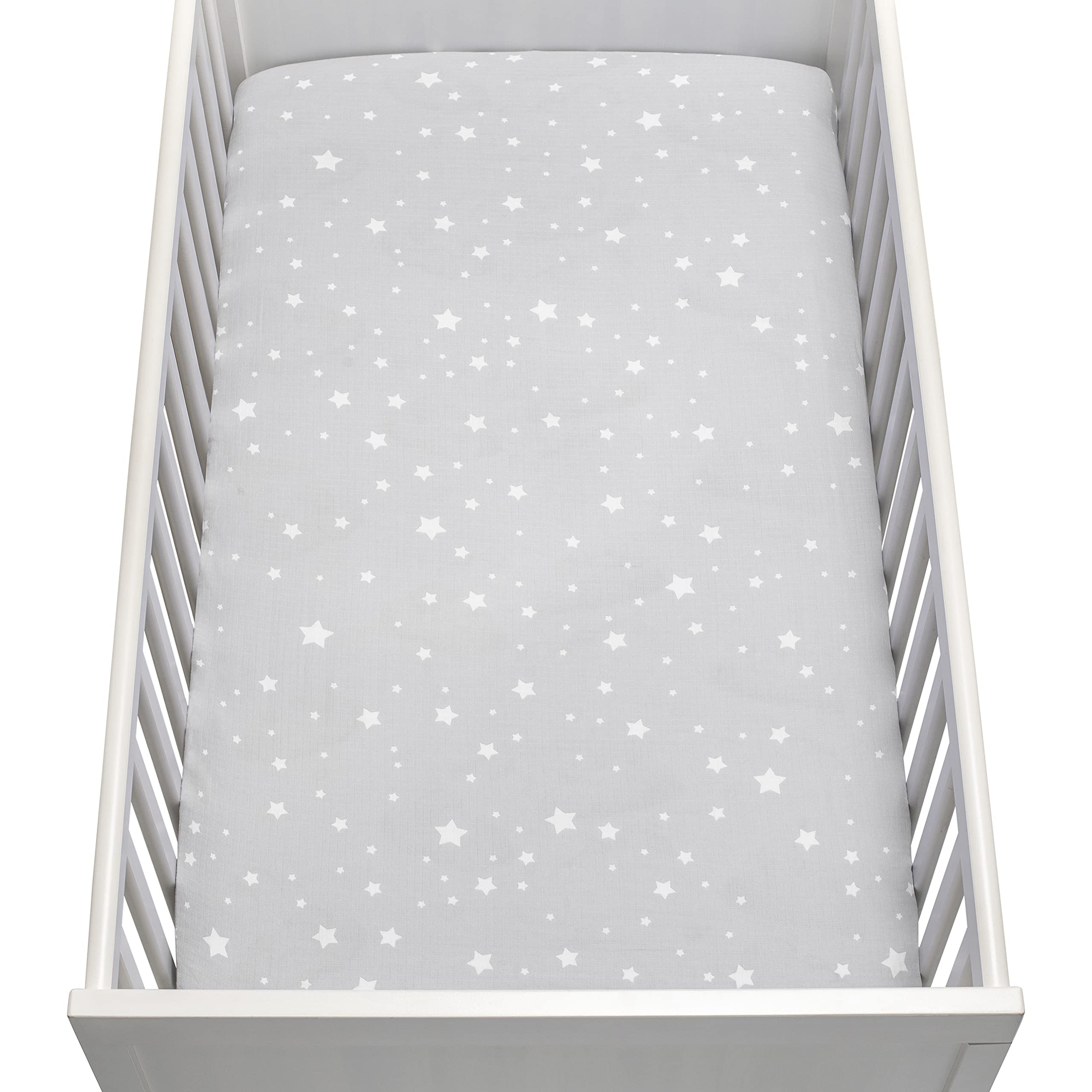Newton Baby fitted crib sheet machine washable for quick cleanups