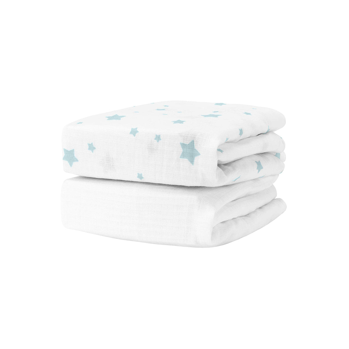 Newton Baby fitted crib sheet two-pack ultra breathable fabric for cooler baby sleep.