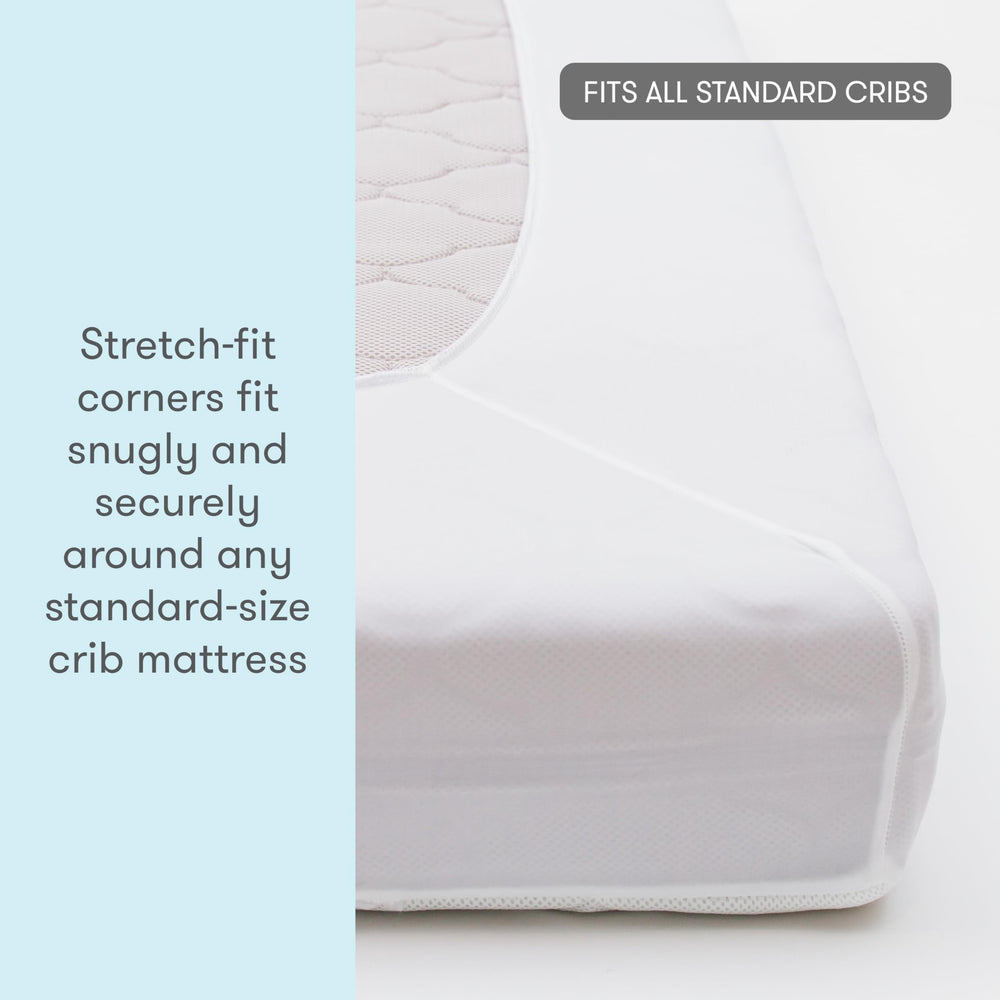 newton-baby-machine-washable-crib-pad simplifies cleanup for busy families.