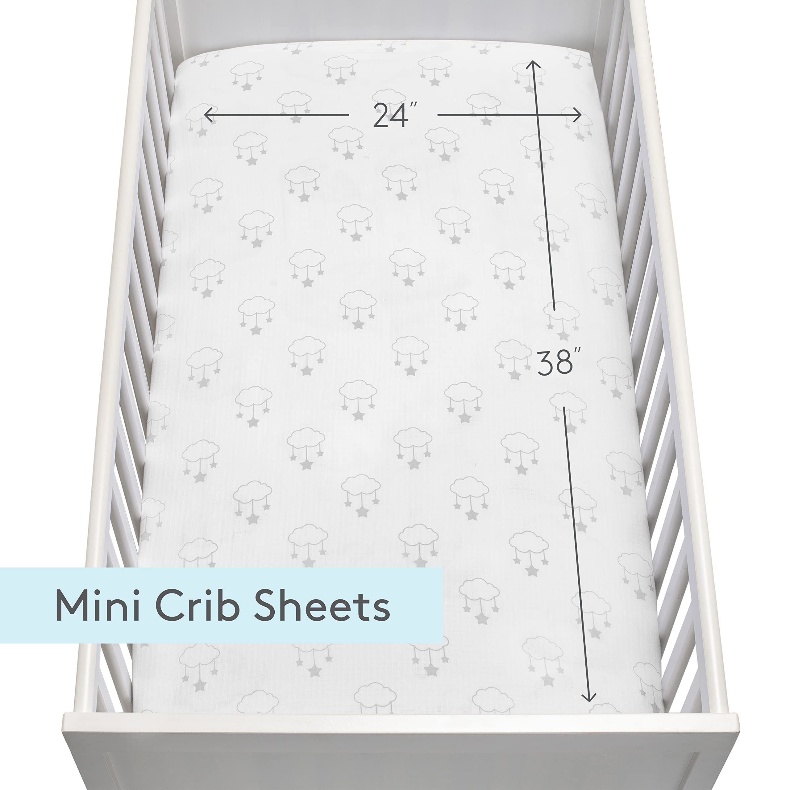Newton Baby mini crib sheets colorful patterns highlight vibrant nursery coordination