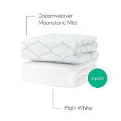 Newton Baby mini-crib sheets elastic-fit demonstrates snug 24x38 mattress coverage