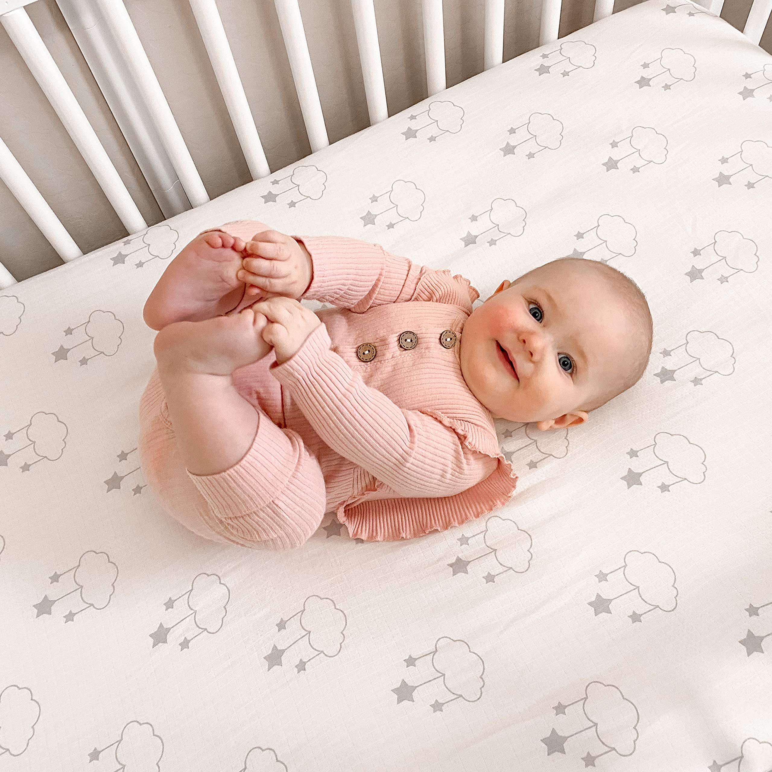 Newton Baby mini crib sheets GOTS certified eco friendly production