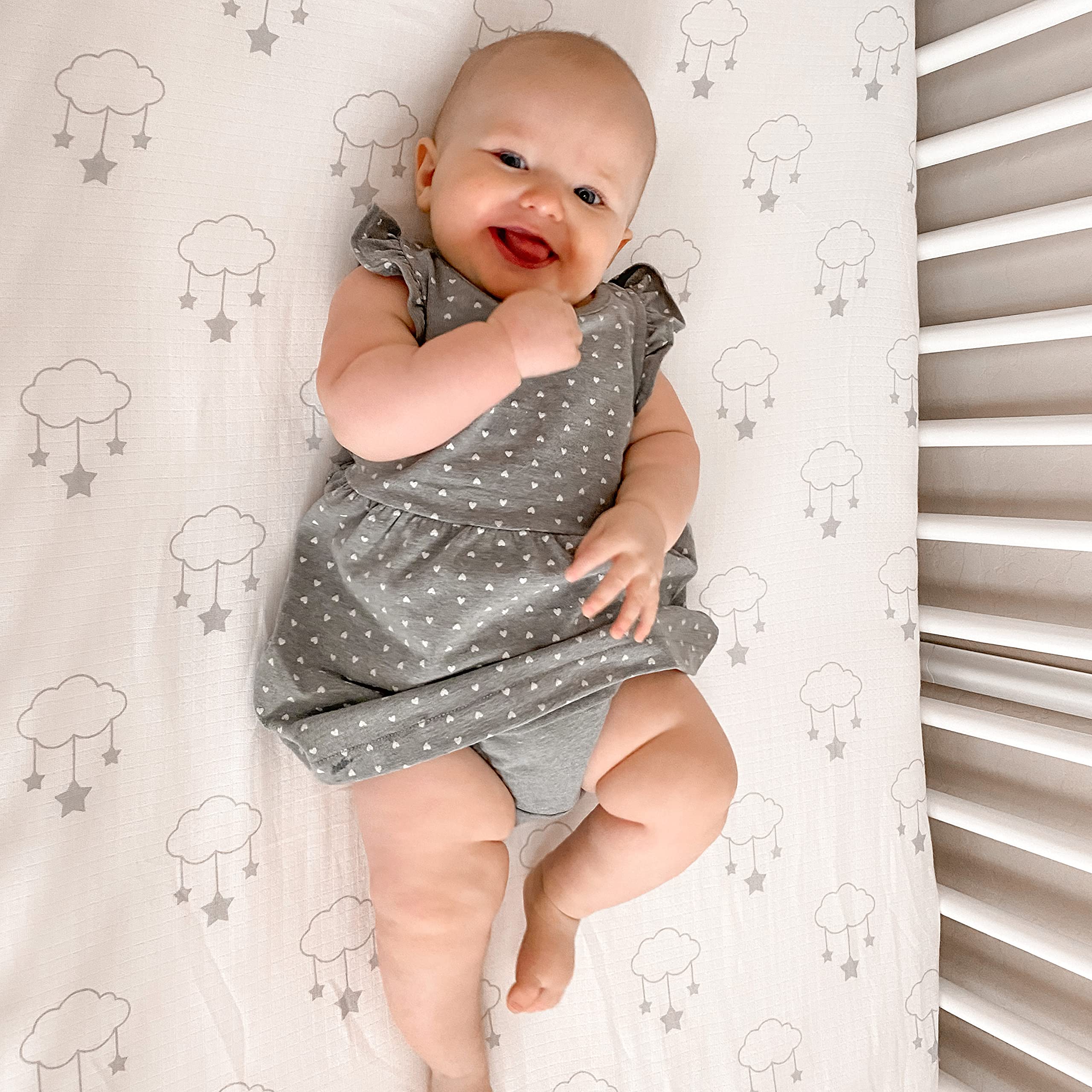 Newton Baby mini crib sheets hypoallergenic softness supports sensitive baby skin