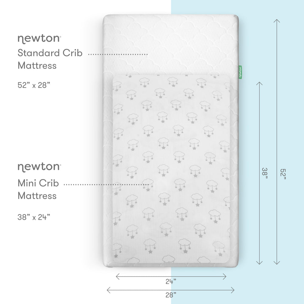 Newton Baby mini crib sheets wishing on a star pattern adds playful nursery design