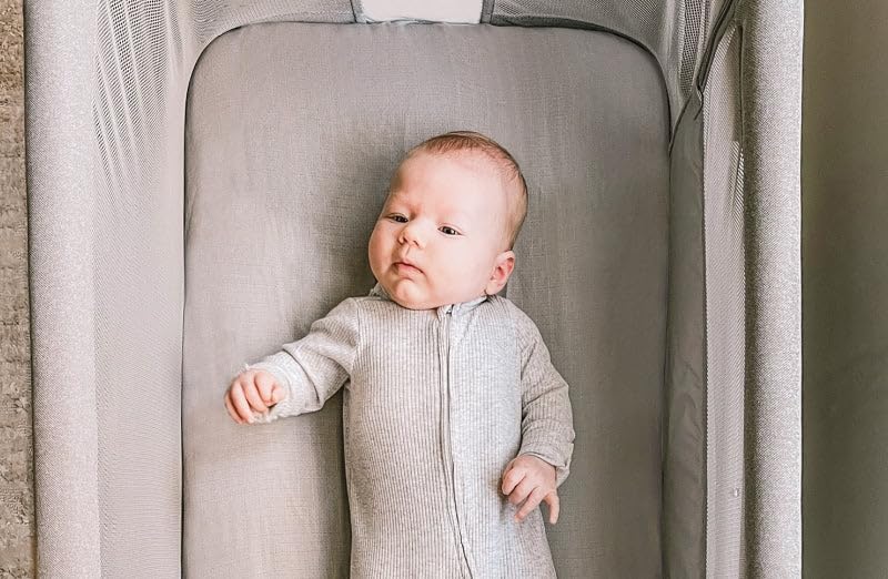 Newton Baby safe sleep setup with breathable sheets supports calm bed routines
