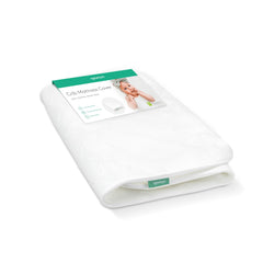 Newton Baby Waterproof Extra Cover close-up shows waterproof lining for mattress protection