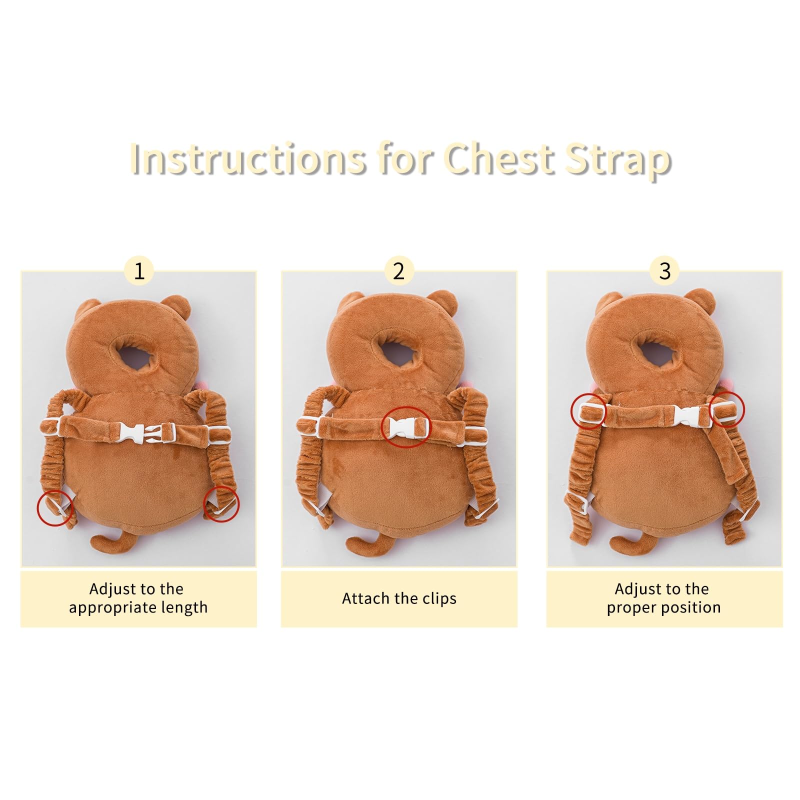 Newvenper head protector features cute cartoon design with bright colors.