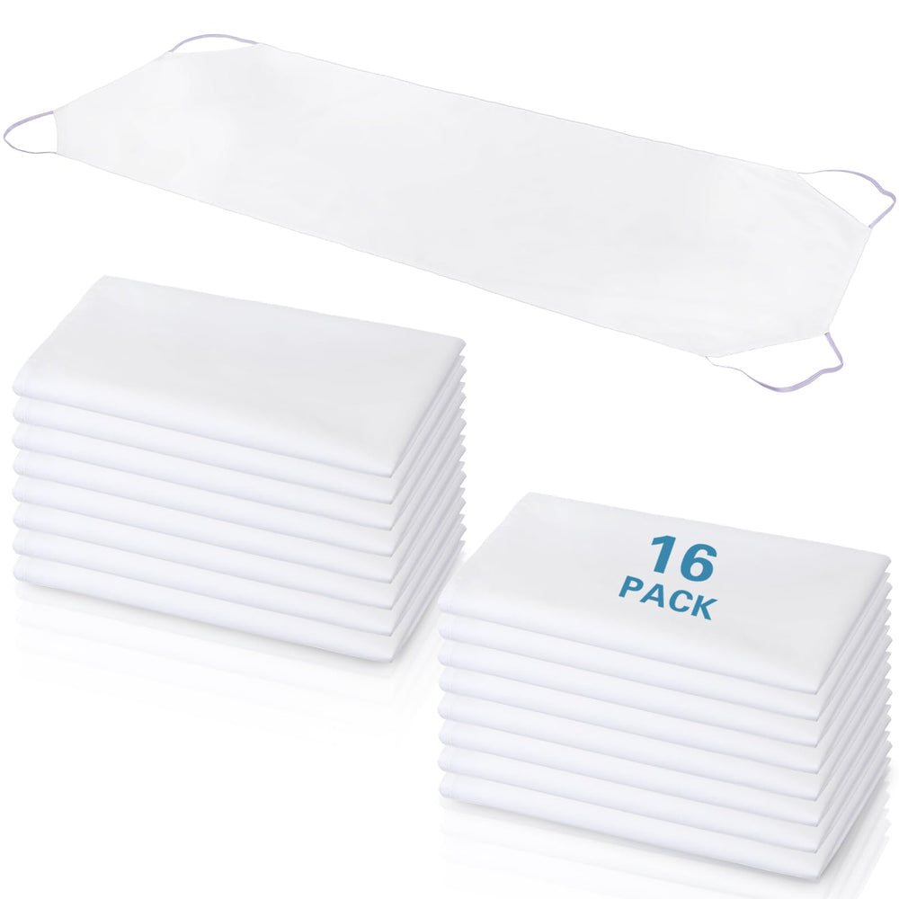 Newwiee 16-pack daycare cot sheets bundle with secure elastic corners for a snug fit.