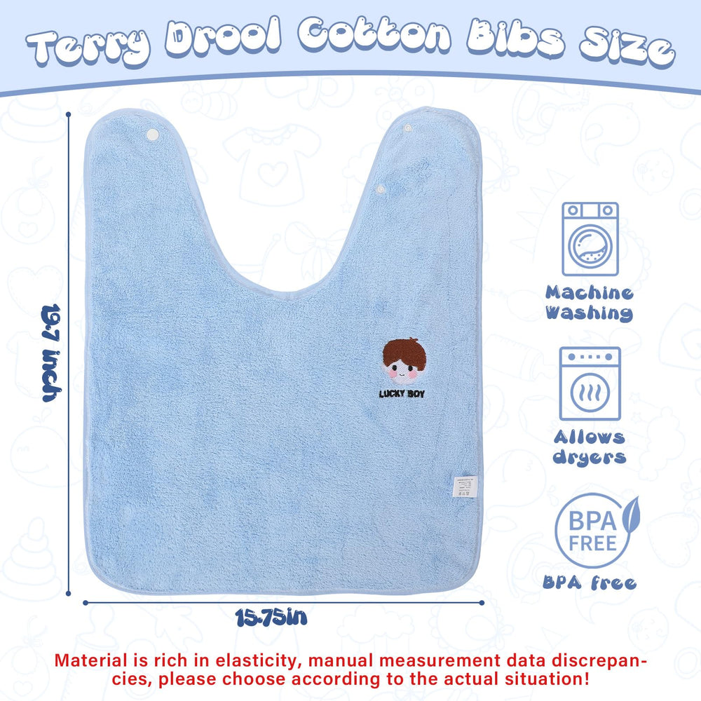 Newwiee 9-pcs baby bibs in varied colors for easy outfit pairing.