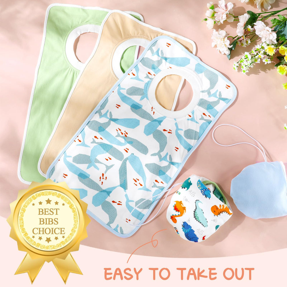 Newwiee unisex prints gift-ready bib set for baby showers.