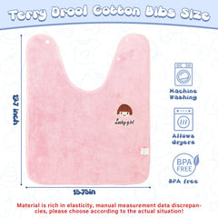 Newwiee baby bibs 20x16 inches demonstrates large coverage for meals