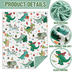 Newwiee baby blanket crib-size 30x40 provides roomy coverage for naps