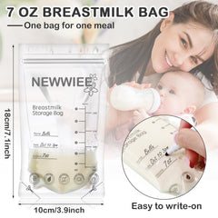 Newwiee 7oz bag shows writable date labels for tracking.