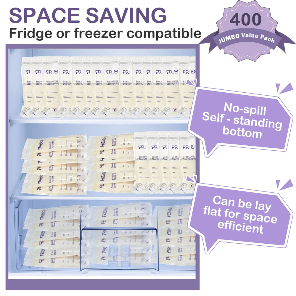 Newwiee breastmilk bags anti-contamination design with controlled pour