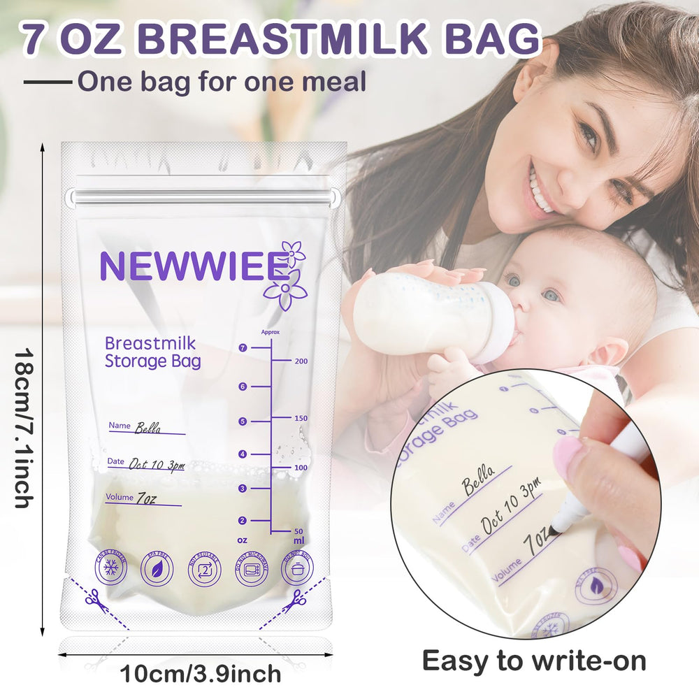Newwiee bags with double-seal side seams to minimize leaks during storage or travel.