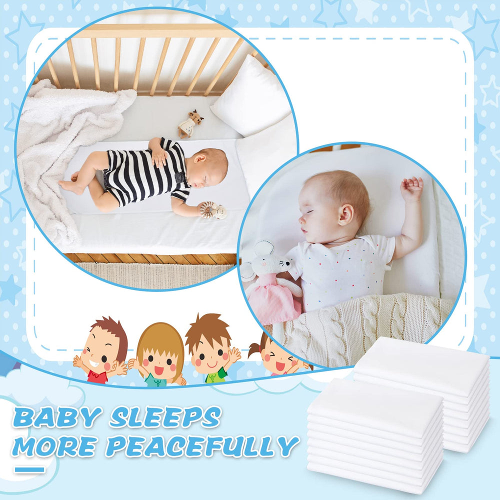 Newwiee breathable microfiber cot sheet providing soft, cool nap-time comfort.