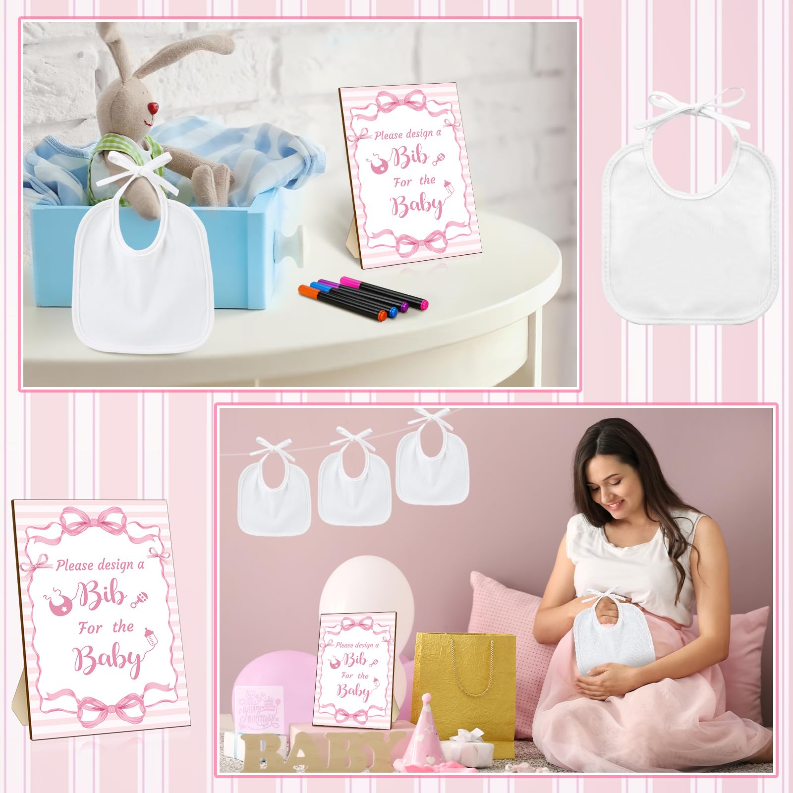 Newwiee complete kit supports fun decorating sessions at baby showers.