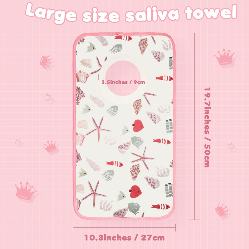 Newwiee soft cotton pullover bib offers comfort during feeding and drool protection.
