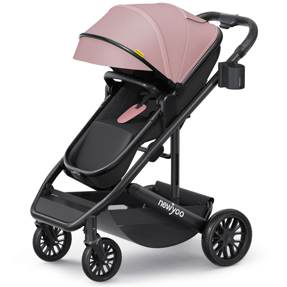 newyoo Nestro 516M stroller front view for smooth, effortless city strolling.