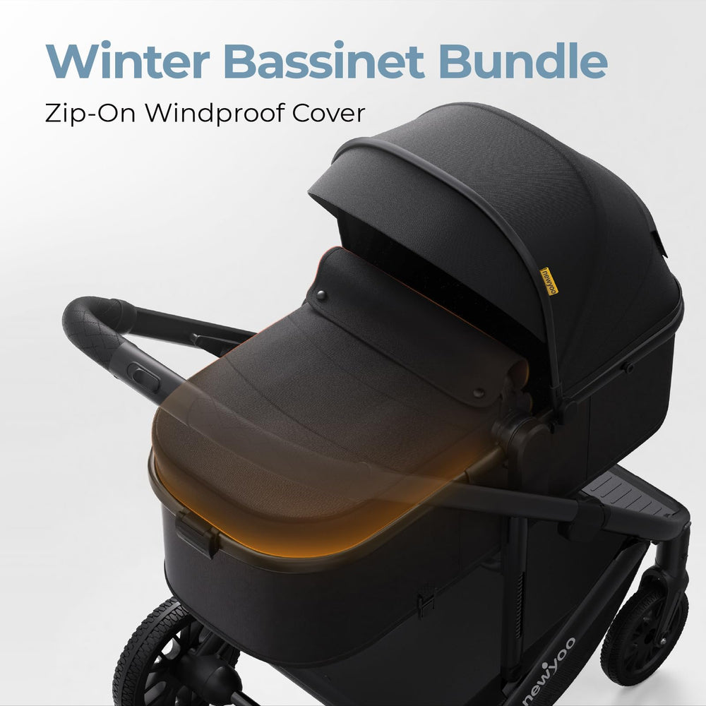 Newyoo Nestro 516M zip-out canopy and ventilation panels for breathable sun protection.
