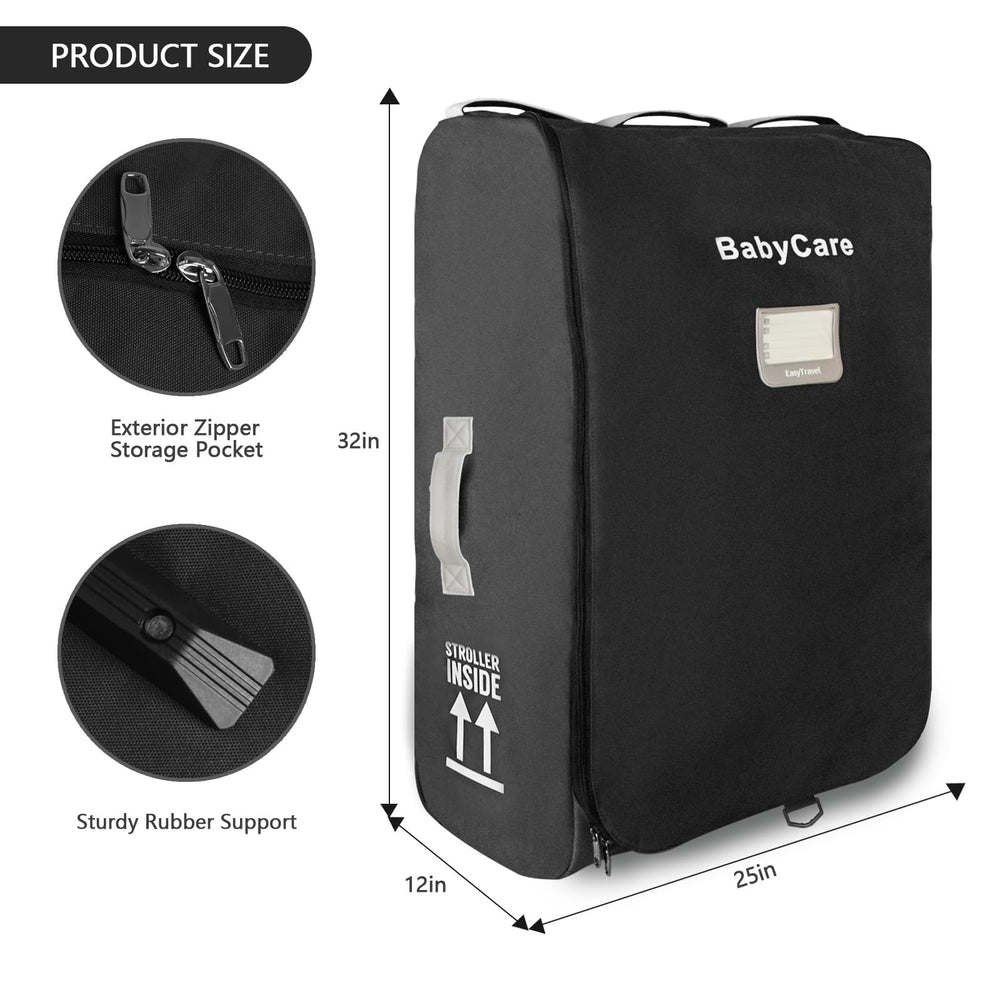 Nexanic travel bag constructed from durable waterproof material protecting strollers