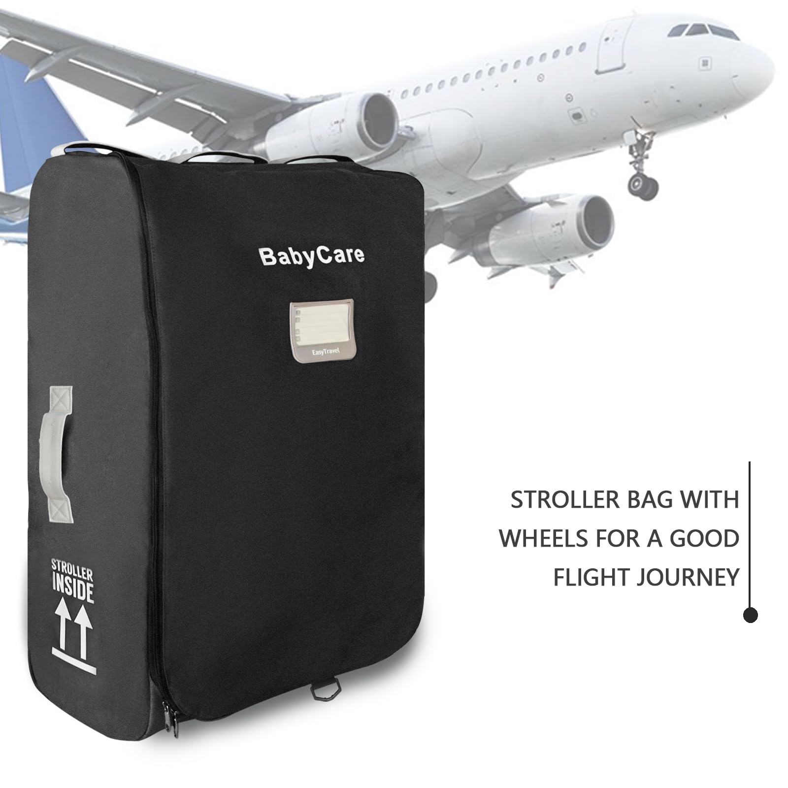 Nexanic stroller travel bag includes luggage tag for quick airport identification