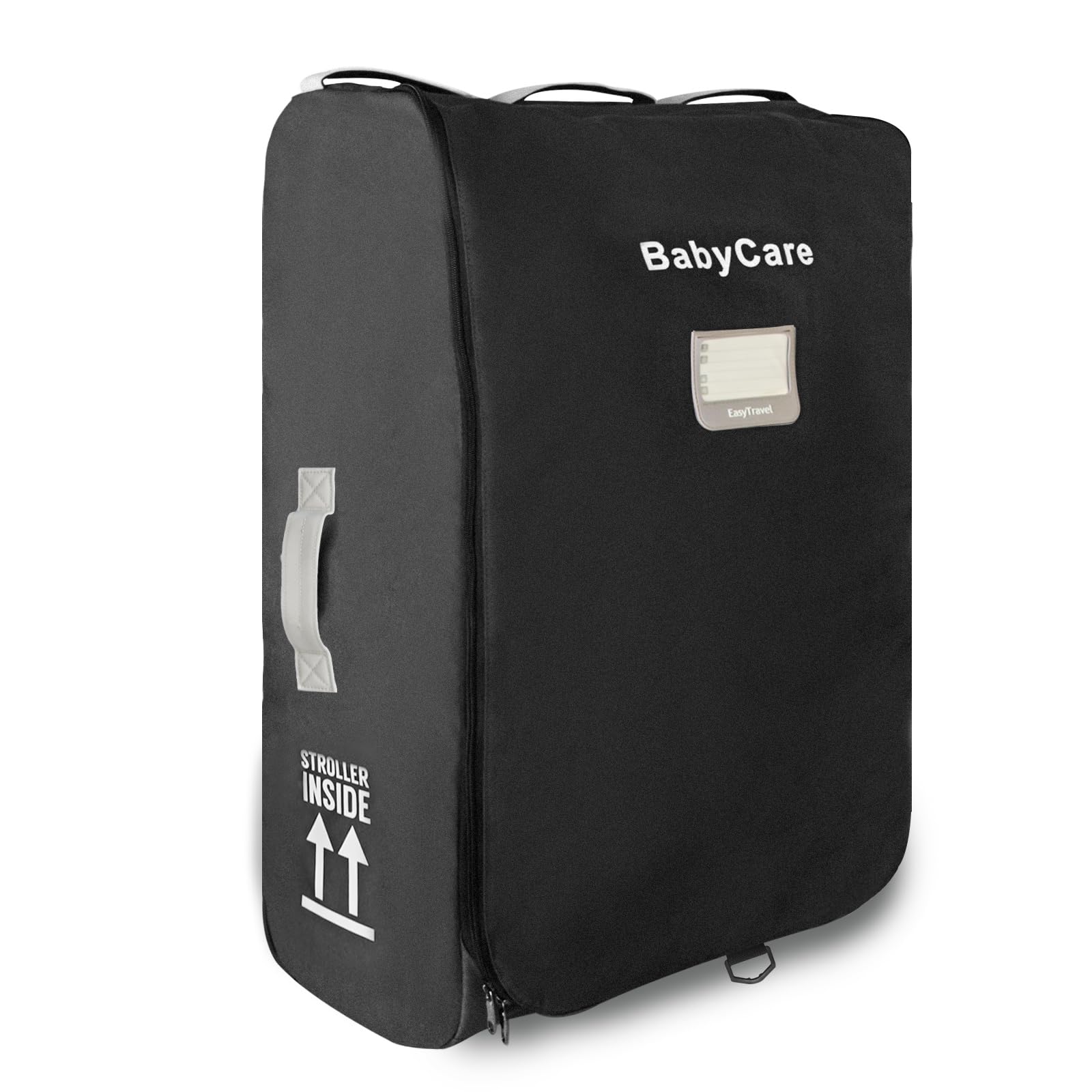 Nexanic stroller travel bag shows Uppababy compatibility with secure fit for Vista models during travel