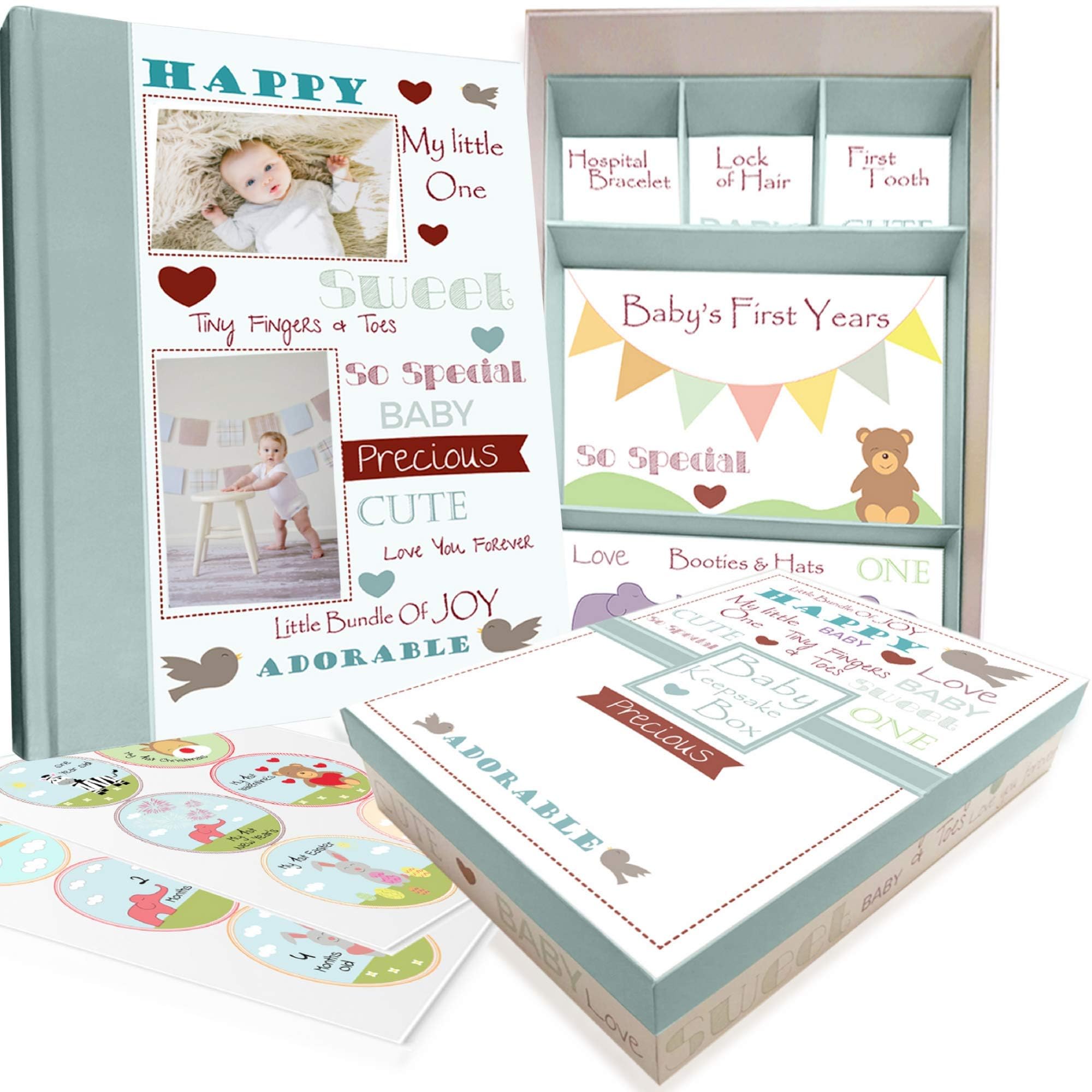 NEXT MOMMY baby memory book cover with gender-neutral design for lasting keepsakes.
