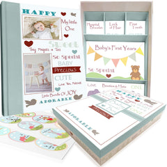 NEXT MOMMY baby memory book cover with gender-neutral design for lasting keepsakes.