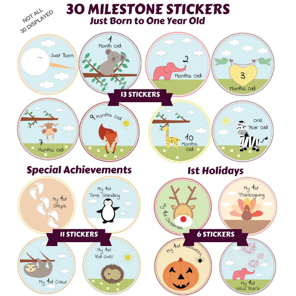 NEXT MOMMY first holiday stickers set including Christmas and more.