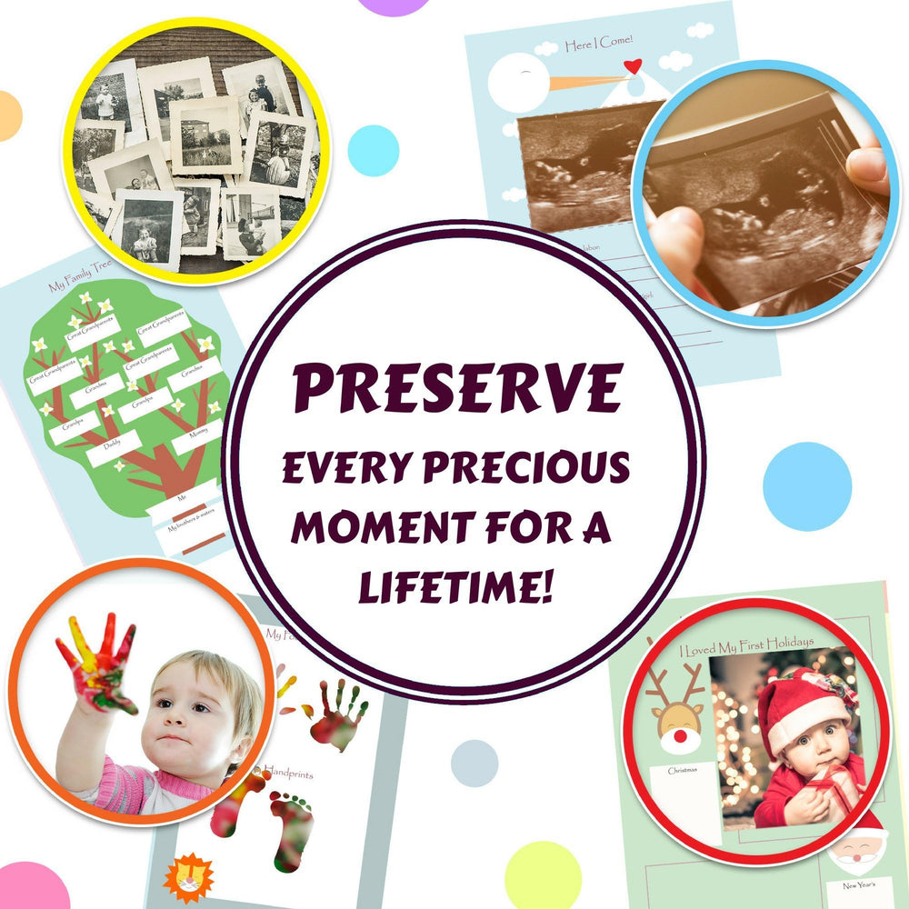NEXT MOMMY firsts stickers set featuring 11 milestone prompts.