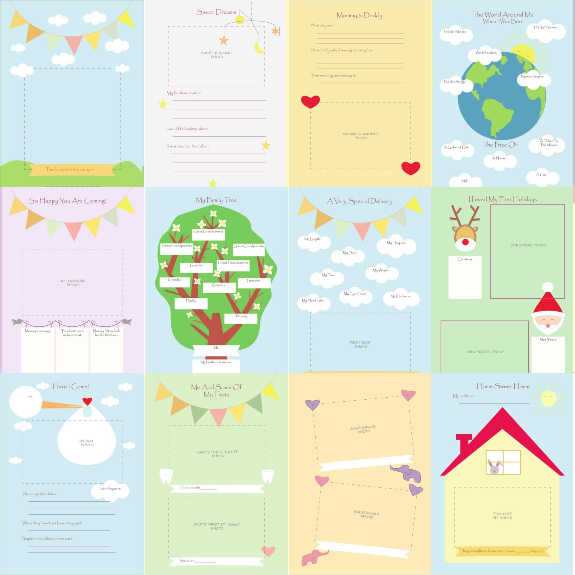 NEXT MOMMY memory book pages ready to capture family stories.