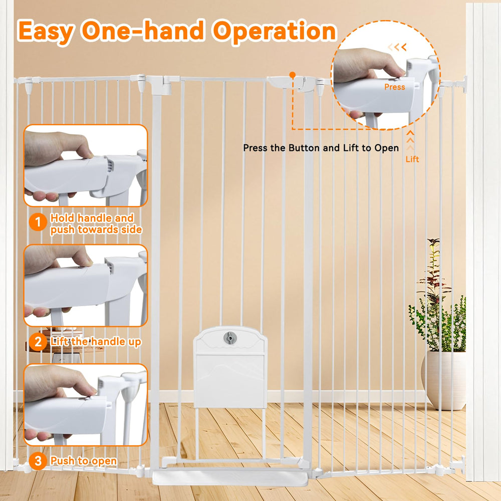 NexusSmash 3-panel foldable gate adapts to openings and stores easily