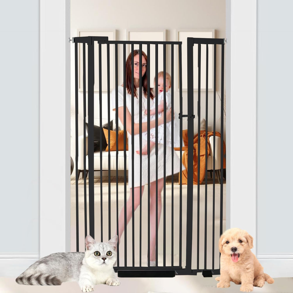 NexusSmash 55.1-inch extra tall gate prevents cat jumping at stairs